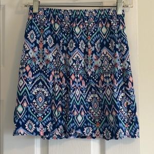 Bright Patterned Mini Skirt